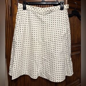 I.N. Studio Black and White Polka Dot A-Line Skirt
Size 10